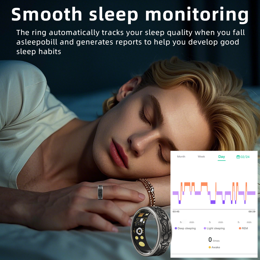 kleine gehaktbal, 2025 Slimme armband voor mannen en vrouwen, gezondheidsmonitoring en slaapmonitoring, IP68 waterdicht, multisportmodus