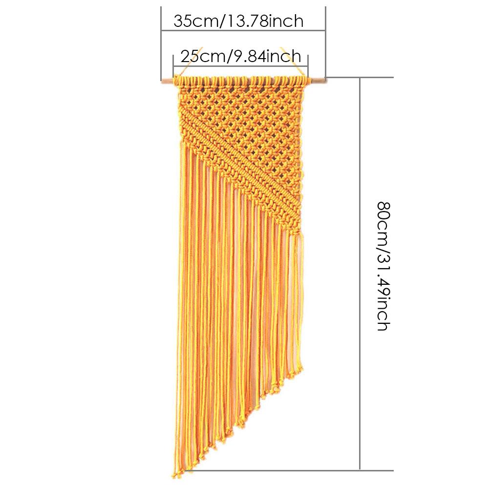 Home Decoration Bohemian Macrame Woven Wall Hanging Boho Room Geometric Tapestry Nordic Art Beautiful Apartment Room Decor: B