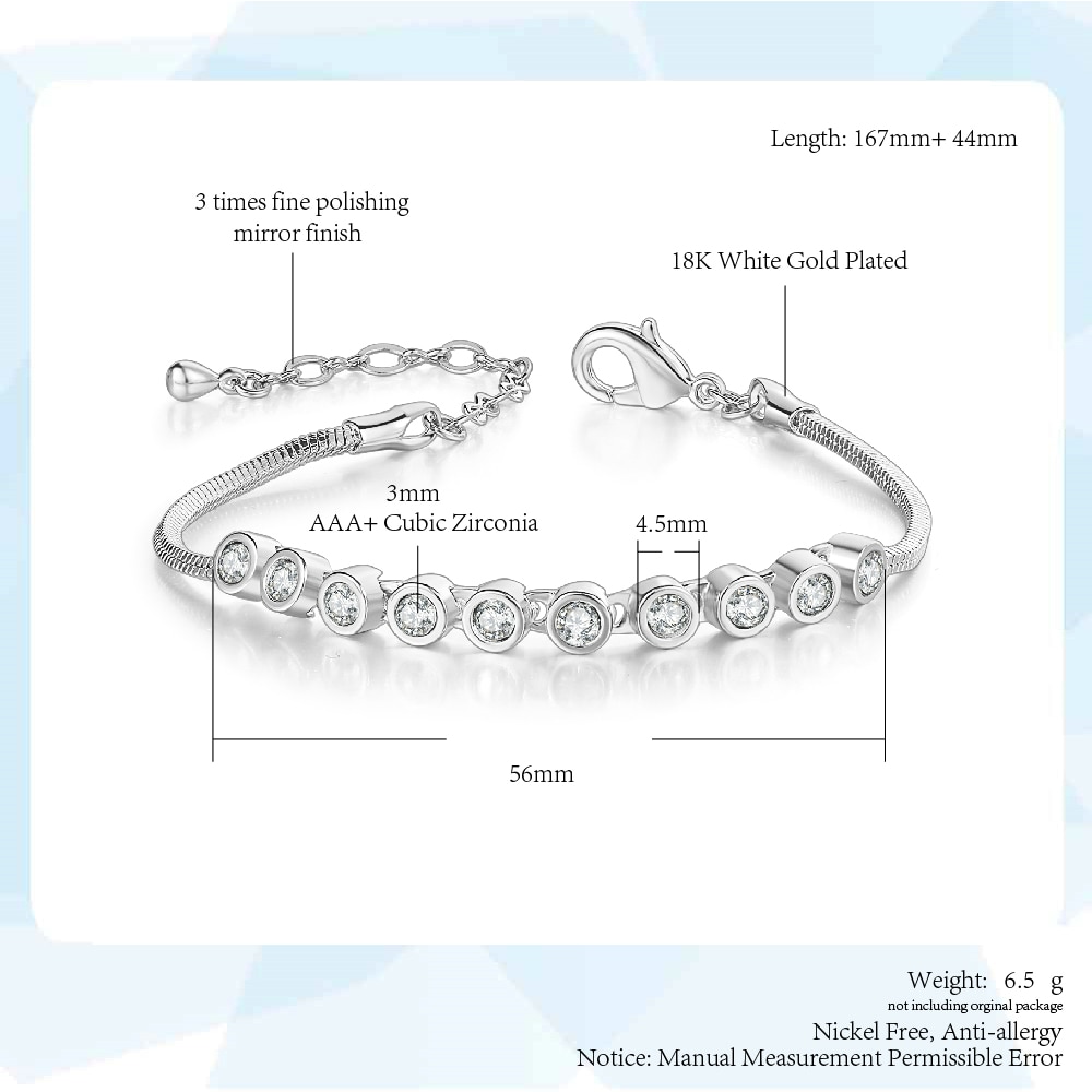ZHOUYANG Multicolour Exquisite ball Rose Gold Color Bracelet Austrian Crystals ZYH013 ZYH011 ZYH012