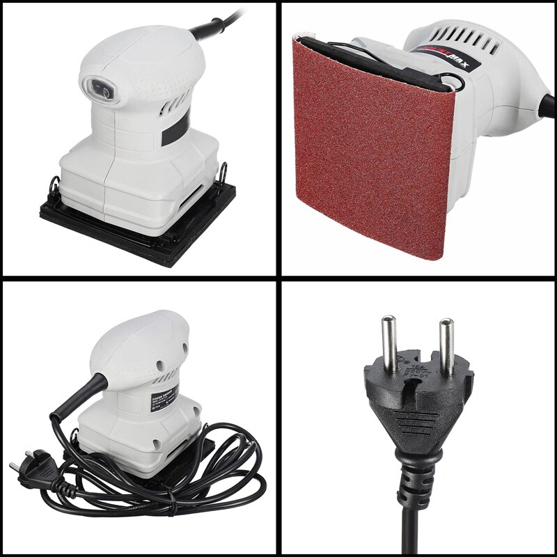 Electric Wood Sander Furniture Metal Polisher Sander Woodworking Tools Paint Grinder Buffer Grinding Machine Home DIY