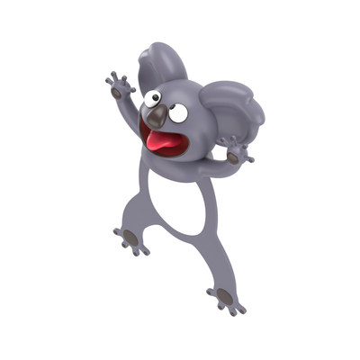 Leuke 3D Dier Cartoon Bladwijzers Kat Konijn Muis Wolf Boek Marks Kid Meisje Leraar Office School Kawaii Briefpapier Leveringen: Koala