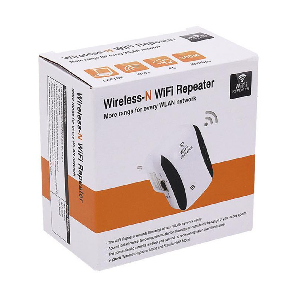 300Mbps WiFi Repeater Extender Wireless AP Access Point 2.4GHz Wi-Fi WiFi Range for Office Caring Computer Supply