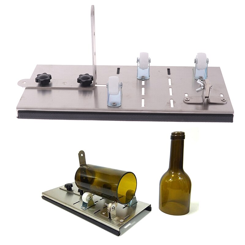 Glass Bottle Cutter DIY Machine For Cutting Wine Beer Whiskey Alcohol Champagne Craft Gloves Glasses Accessories Tool