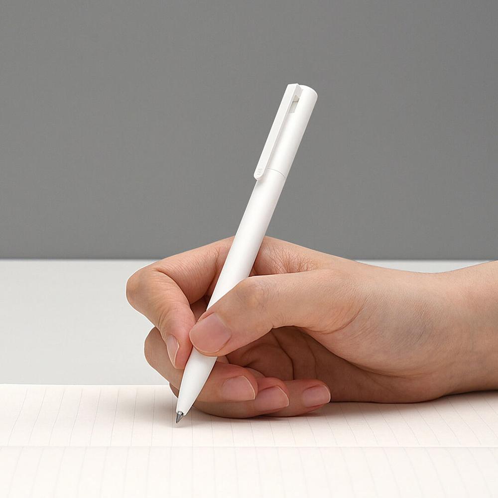 Original Xiaomi mi No Cap bolígrafo de gel de escritura Japan mi kuni tinta negra liso 0,5mm relleno de Suiza pluma de secado rápido
