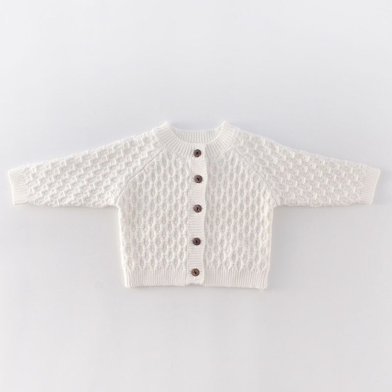 0-24M enfant en bas âge bébé fille automne chandails à manches longues couleur unie motif manches longues pull Cardigan pour les petits enfants