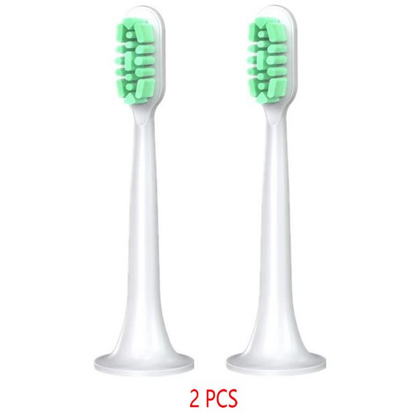 1-4pcs For Xiaomi Sonic Electric Toothbrush Heads T300 T500 T700 Ultrasonic 3D High-density Replacement Tooth Brush Heads: 2pcs Green
