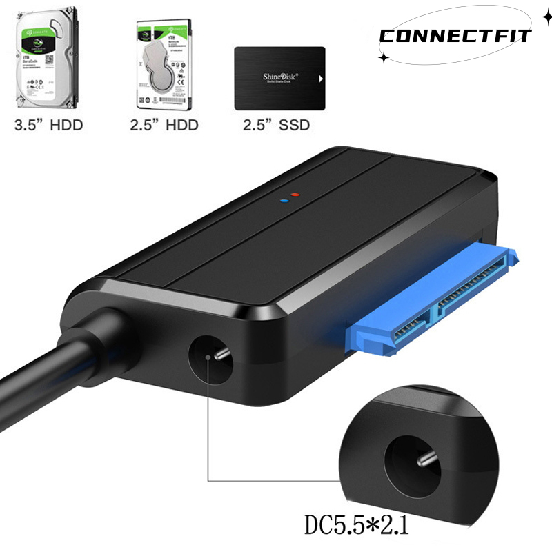 Câble USB SATA III adaptateur Sata vers USB 3.0 5 Gbps prise en charge 2.5/3.5In SSD externe HDD adapter disque dur 3.5 Sata 3 vers USB adapter PC