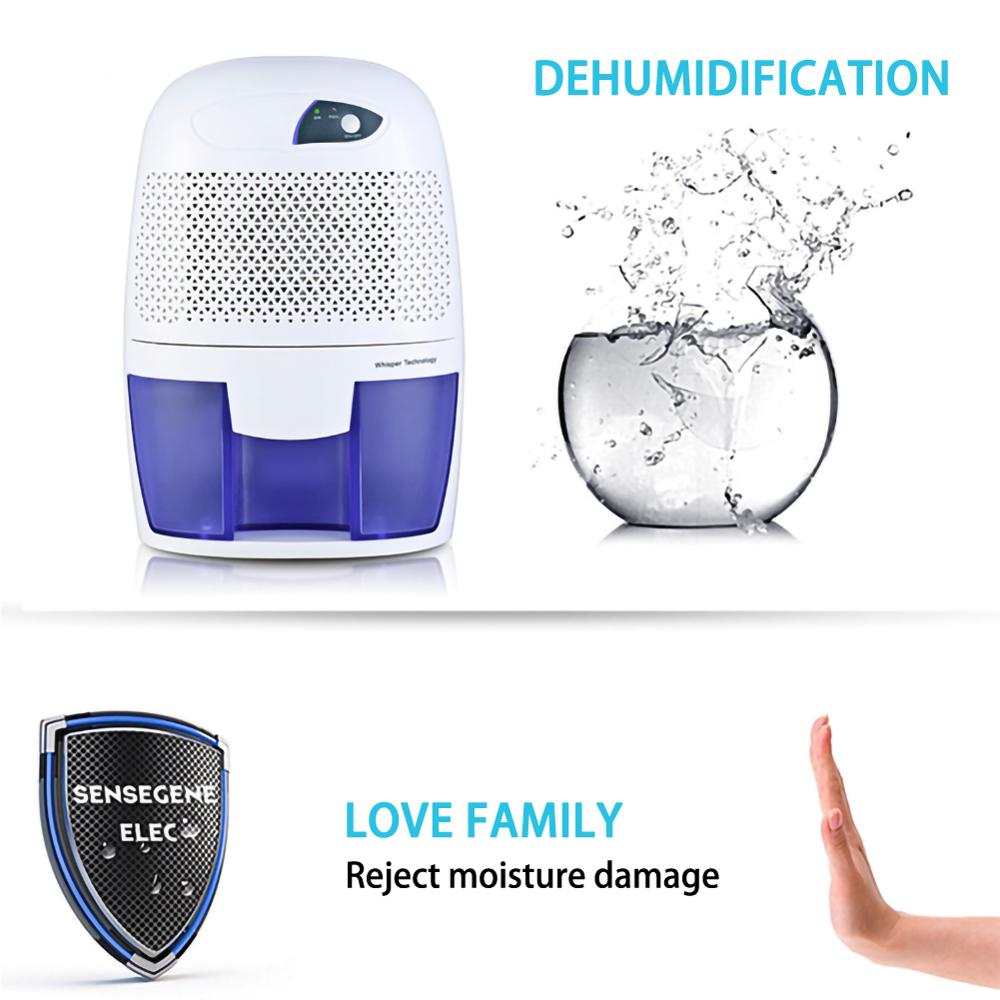 Mini Smart Dehumidifier Small Dehumidifier Moistureproof Device Intelligent Humidity Control for Bedroom Bathroom Garage Rooms