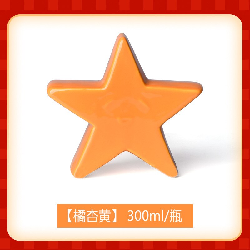 300ml Ceramic Glaze Red and Yellow Series Medium Temperature Monochrome Glaze 1180-1250C ° Firing Temperature Ceramic Pigment: orange apricot