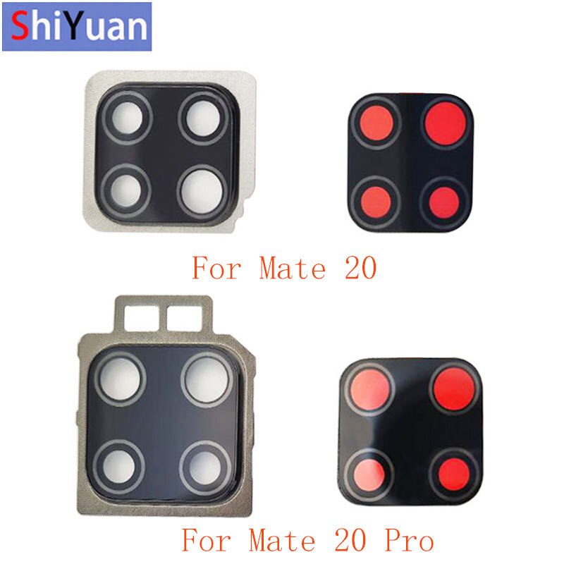 Achter Back Camera Lens Glas Met Frame Houder Achter Behuizing Cover Voor Huawei Mate 20 Mate 20 Pro Vervangende Onderdelen