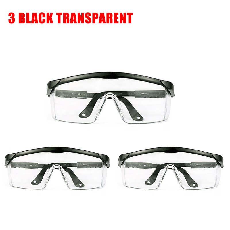 Safety Goggles Personal Protective Equipment, Polycarbonate Safety Glasses Anti-Virus Dust-Proof Wind-Proof Protective Glasses: 3PCS  Goggles B