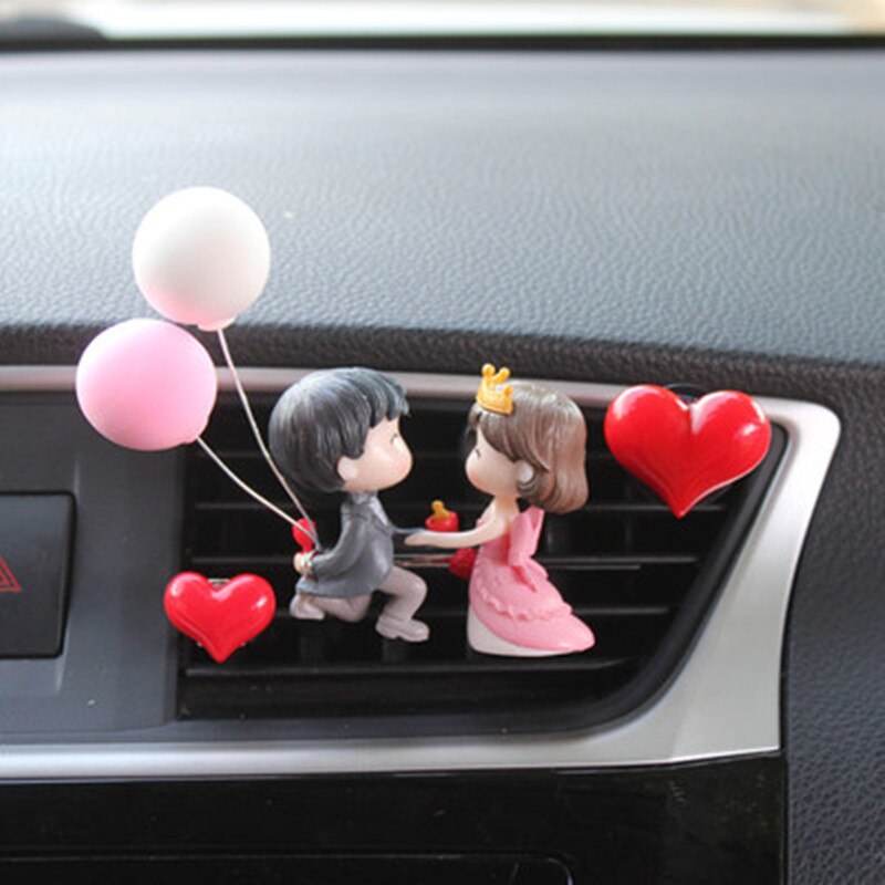 Creatieve Schattige Paar Ballon Auto Airconditioning Parfum Clip Aroma Auto Air Outlet Frisser Tyure Decoratie