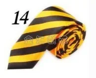 Corbata Sexy con estampado de notas de leopardo, corbatas sedosas y estrechas, delgada Corbata lisa, corbatas simples y elegantes, corbatas Unisex de ,: Color amarillo luminoso