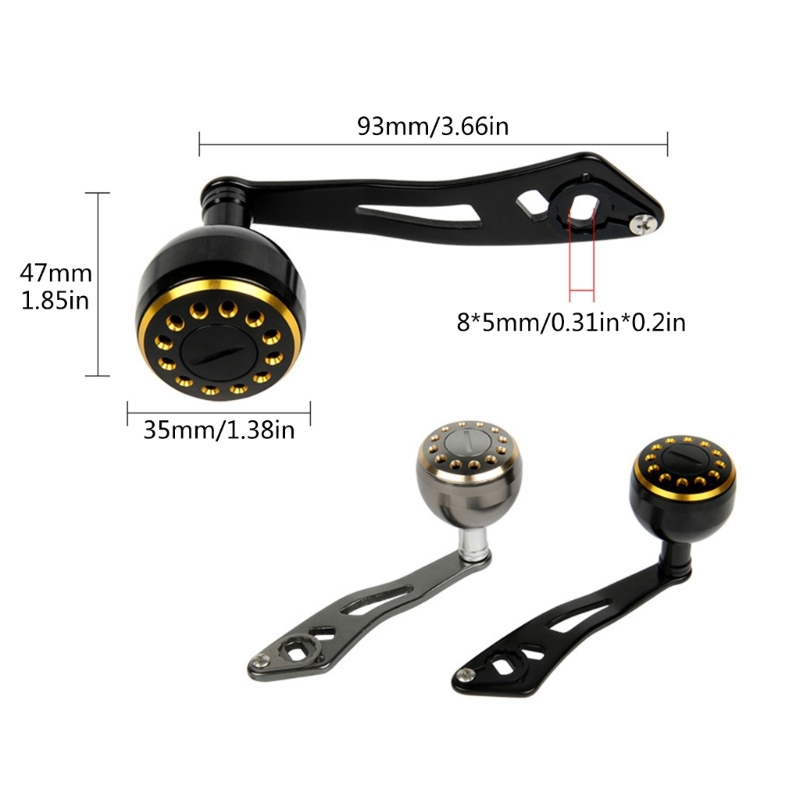 Visserij-reel Power-handvat Enkele knop Armgreep voor draaiend visgerei Tool