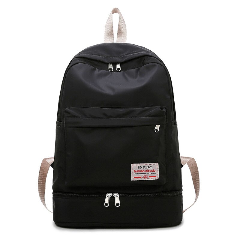 Mochila de para mujer, Mochila de estilo informal de estilo coreano de Harajuku, Mochila de viaje para la escuela, Mochila de uso diario para chicas, Mochila femenina: Black