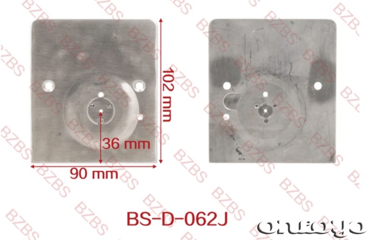 Embroidery Machine Spare Parts Needle Plate For SWF Length 102mm Width 90mm Hole Size 36mm