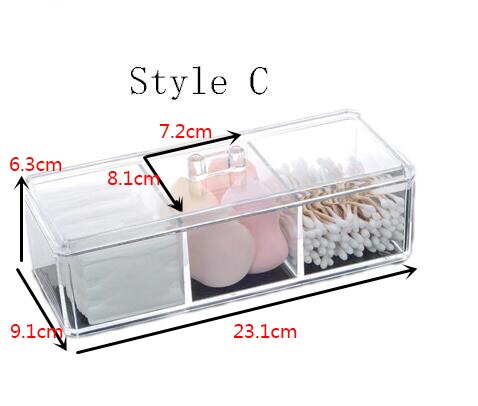 tiroir en acrylique Transparent, Portable, empilable, détachable, boîte de rangement cosmétique anti-poussière: C