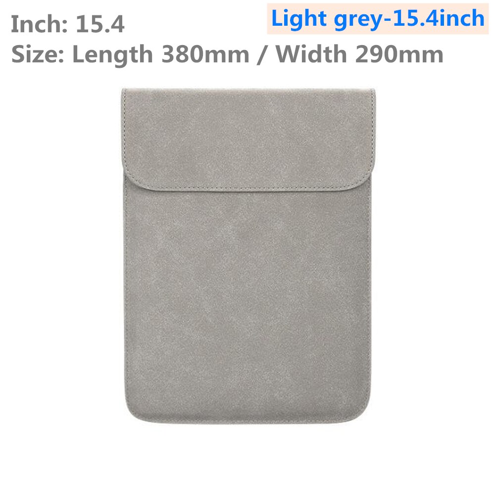 Yleinen vedenpitävä kannettava kannettavan tietokoneen suojalaukku 13.3 14.1 15.4 tuuman apple macbook air pro millet kannettavan tietokoneen suojakotelo: Vaaleanharmaa -15.4 tuumaa