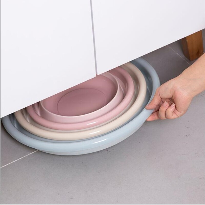 Household portable folding washbasin camping travel tourism outdoor folding basin bathroom wash basin