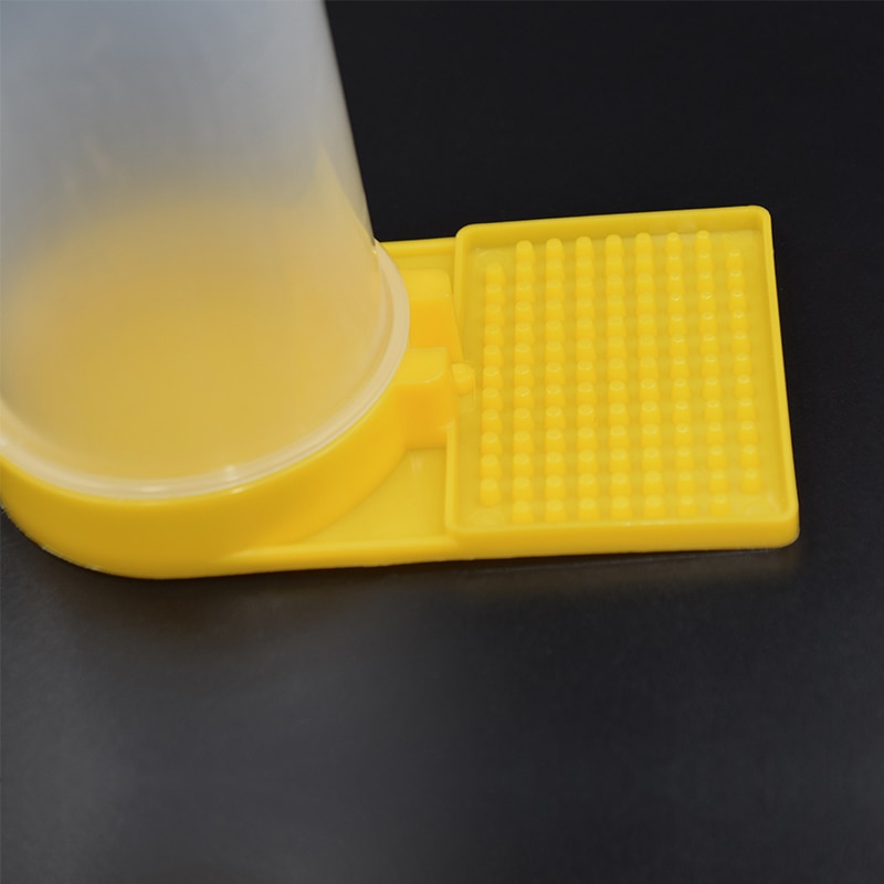 Mangiatoia Per Api Lazmin112, Alimentatore Da Ingresso Arnia, In Plastica Trasparente E Gialla, 7x13,2 Cm