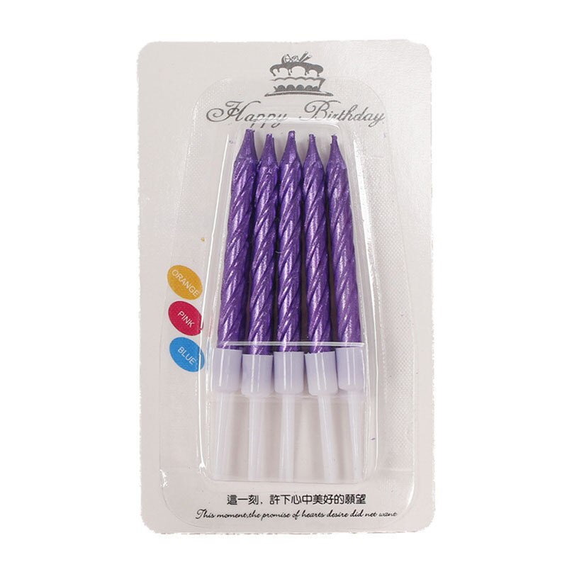 10Pcs/box Candle Cake Party Birthday Party Festival Supplies Lovely Birthday Candles For Kitchen Baking Party Supplies: 5