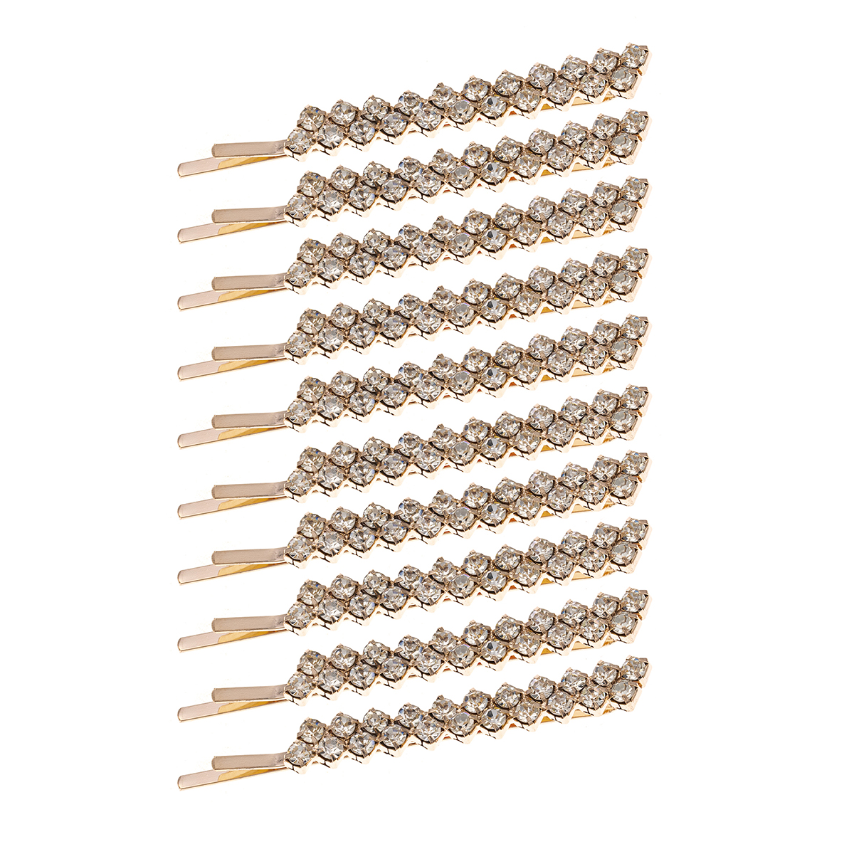 Pinzas para el pelo clásicas con diamantes de imitación para mujer, 10 piezas, horquillas simples, pasadores, de vacaciones: Lavanda