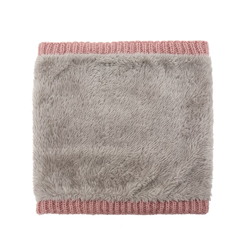 Unisex Winter Sjaal Vrouwen Warm Bont Dikke Snood Gebreide Ring Sjaals Kinderen Outdoor Solid Cashmere Beanie Bufanda