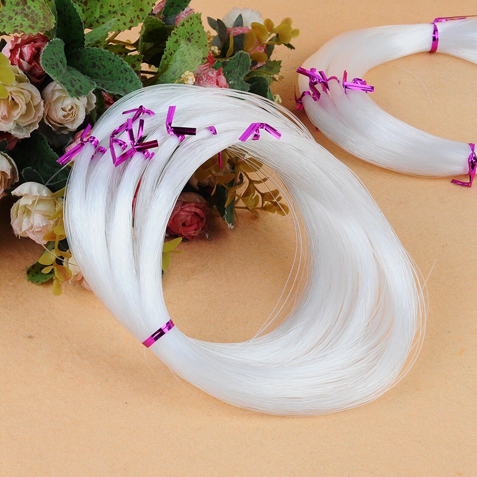 5 Rolls Clear Nylon Fishing Wire Non Stretch Beading Cord Invisible 0.4mm-1.0mm