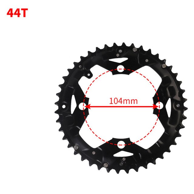 64/104BCD 22T 32T 42T 44T Narrow Wide Bike MTB Chainring Single Tooth Chain Ring Durable Bike Acces Bicycle Part Chainring: 44T