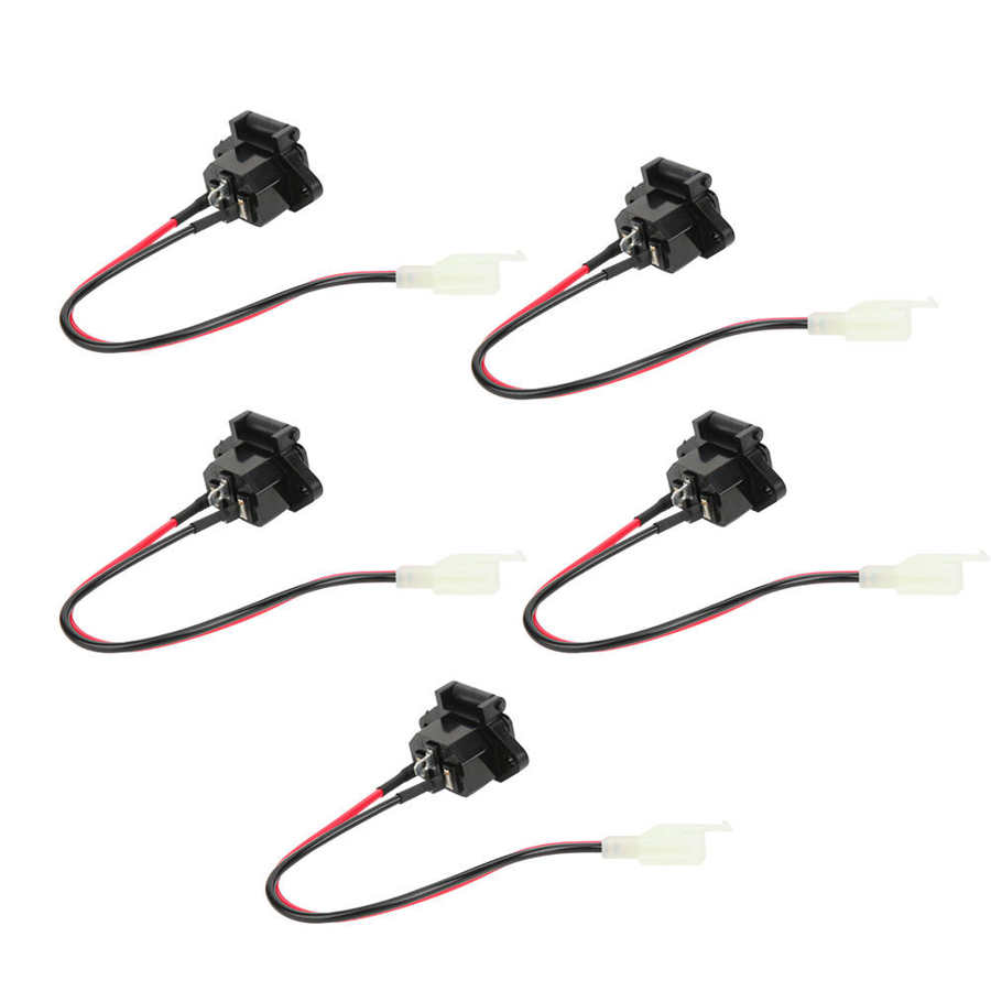 Charging Plug 5pcs Plastic Durable Charging Plug Charger Interface Connector E Bike Tricycle General