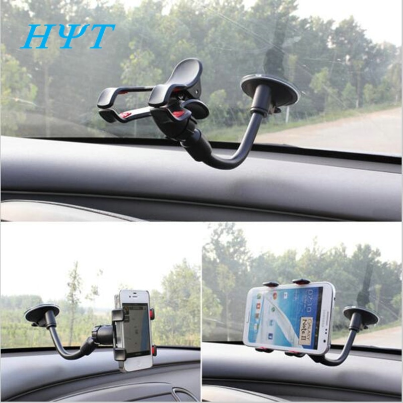 Auto Telefoon Houder Gemonteerd op Dashboard Venster Voorruit Zuignap Telefoon Clips Voor iPhone 5 5 s 6 6 s 7 Samsung 360 Roterende