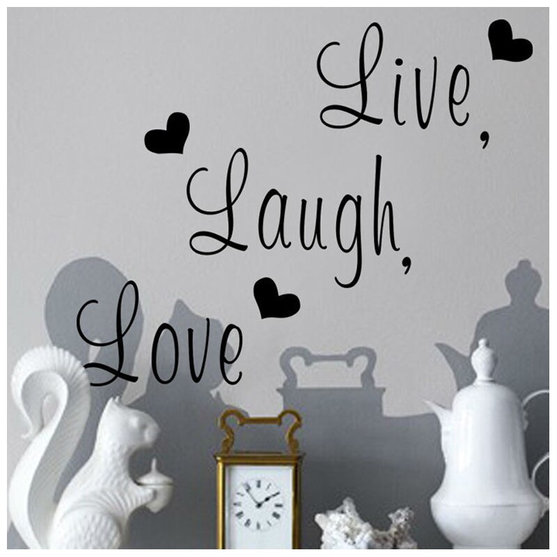 Live Laugh Love Wall Sticker Home Decor Art Saying Words Phrases Decals