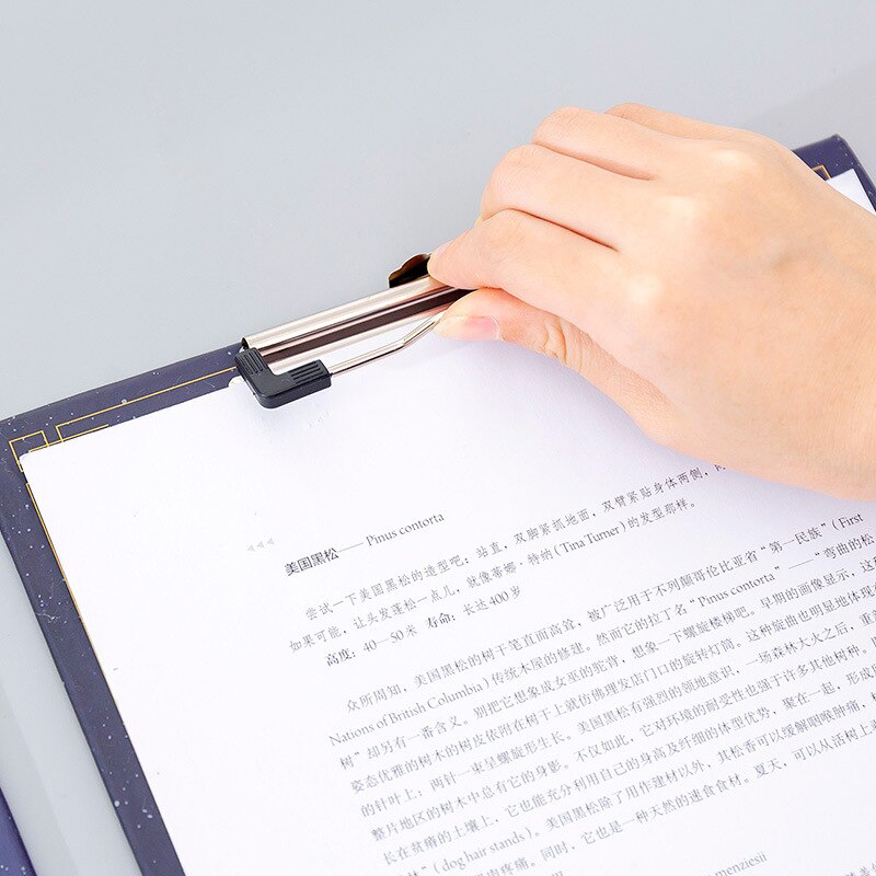 A4 Clipboard File Board Dream Starry Star Sky Clip Paper Clip Student Pad Board Word Folder