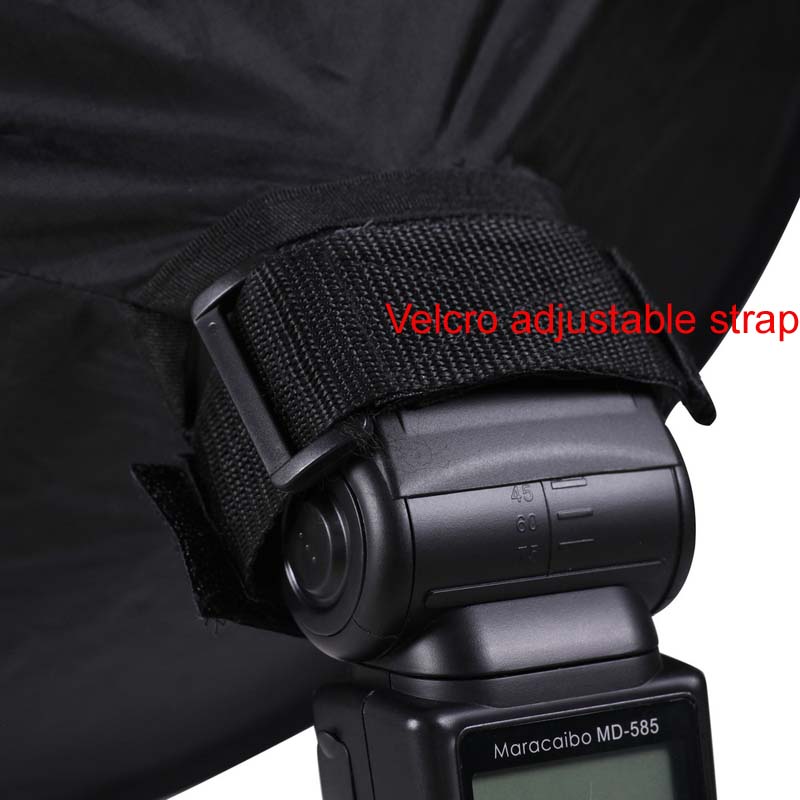 Universele 44Cm Fold Ronde Flash Softbox Speedlight Speedlite Diffuser Reflector Voor Canon Nikon Sony Metz Macro Schieten