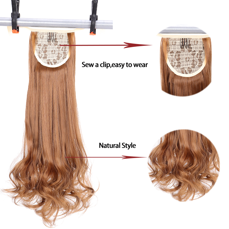 Krullend Natuurlijke Haar Paardenstaart Extensions Hittebestendige Synthetische Hair Extensions Koord Paardenstaart Mumupi