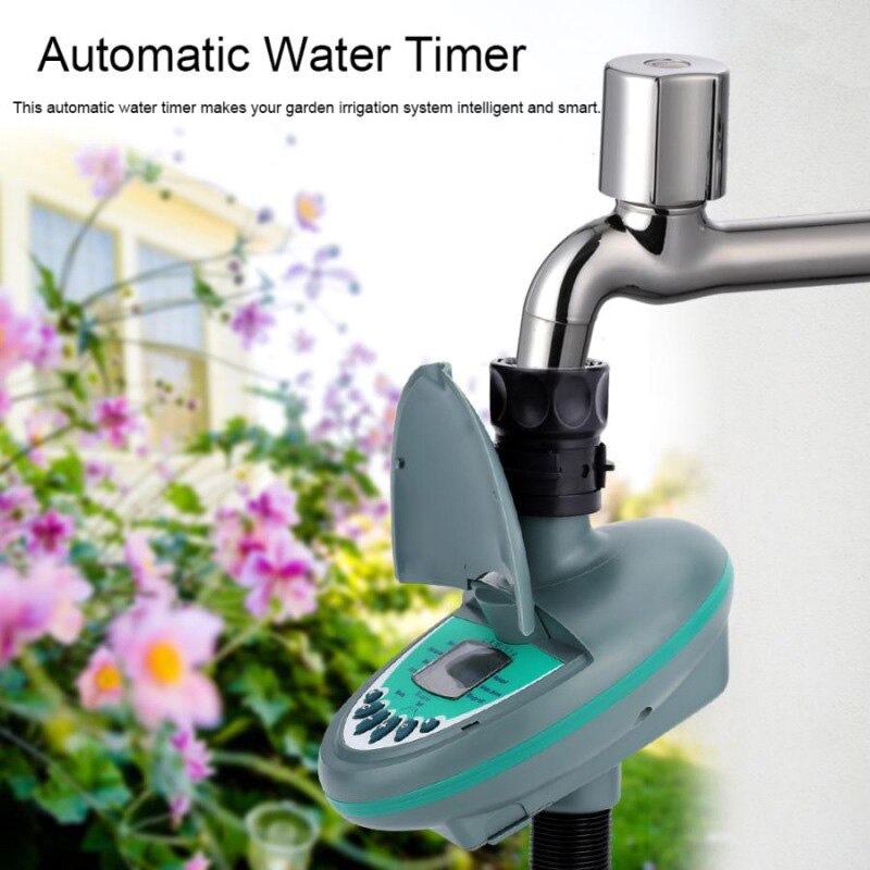 Big Home Automatic Smart LCD Display Water Timer Controller Electronic Garden Irrigation Watering Timer System