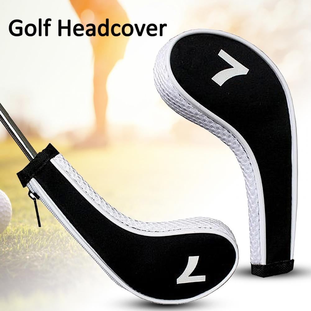 12 Stuks Ritssluiting Neopreen Golf Club Iron Cap Set Golf Headcover Bescherming Case Golf Training Aids Accessoires Met Nummer