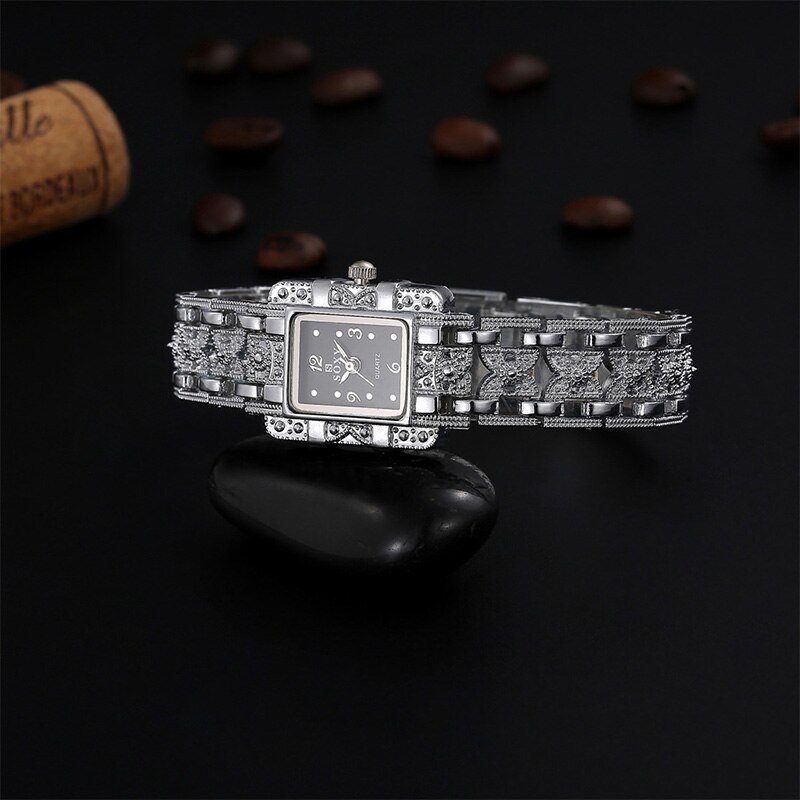 Soxy luxe merkhorloge zilveren armband quartzhorloge dameshorloges dameshorloge lady relogio feminino tme 0022