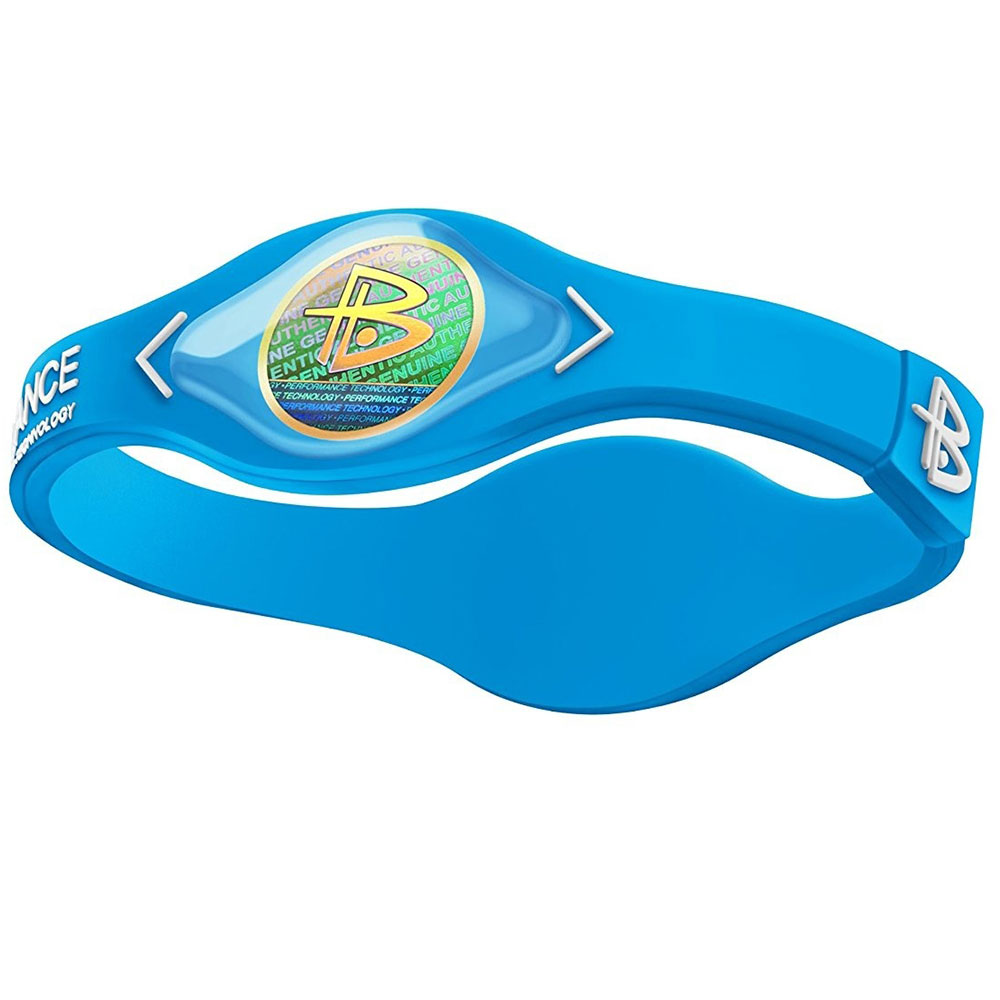 Power Energy Hologram Bracelet for Men Sport Wristbands Balance Ion Magnetic Therapy Women Silicone Band: Sky blue / M-(19cm)