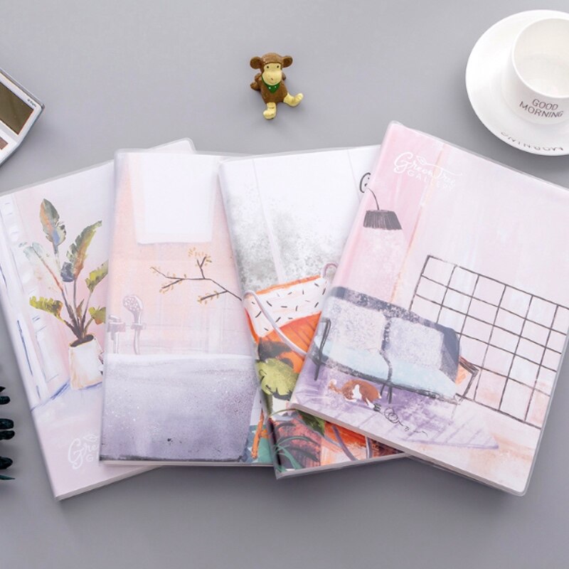 b5 super thick plastic cover notebook 16k student pvc plastic cover notebook Korea fresh and simple notebook stationery