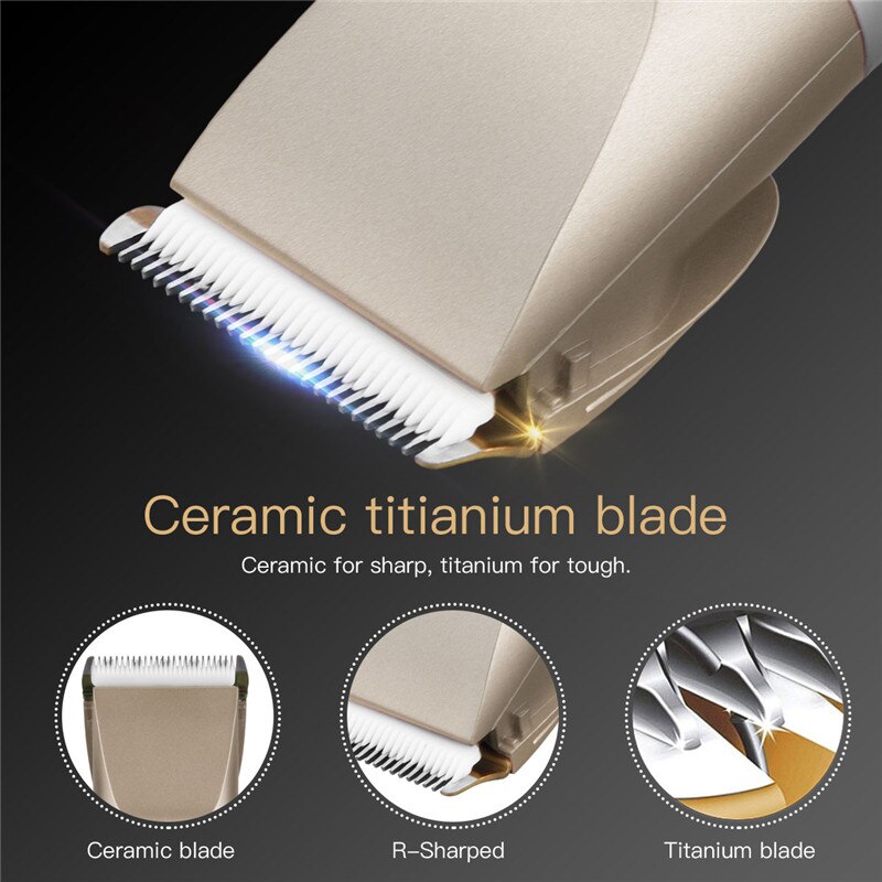 Hair Trimmer Cordless Portable Hair Cutting Machine Rechargeable Low Noise Cutter For Adult Barber Hair Clipper