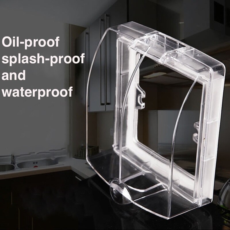 Type 86 switch waterproof box waterproof socket bathroom switch socket waterproof switch switch