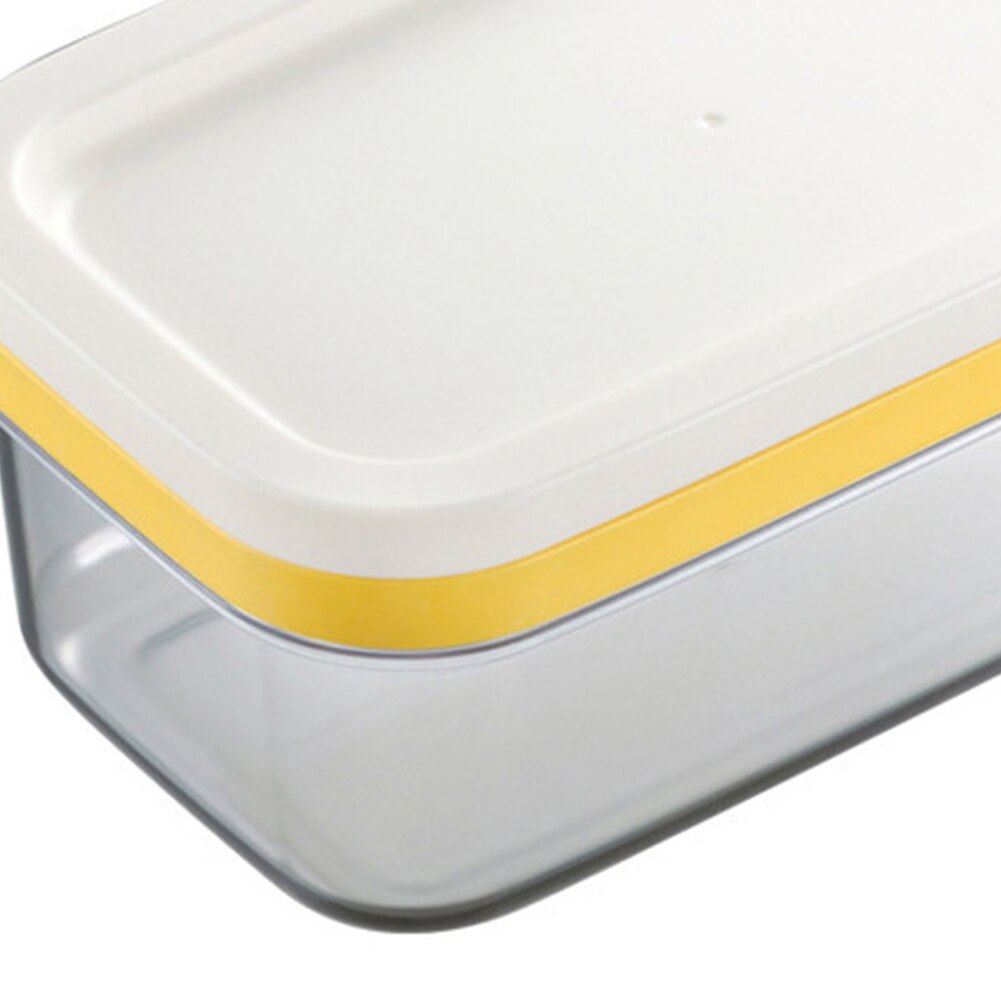 Con tapa, caja de mantequilla portátil, contenedor de sellado de alimentos, almacenamiento rectangular de cocina, contenedor para el hogar, plato para cortar queso