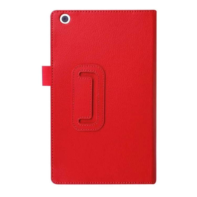 Tab3 8 Beschermende Tas Flip PU Leather Book case Voor Lenovo Tab 3 8 8.0 inch TB3-850F/TB3-850M tablet PC Litchi Stand Cover: Rood