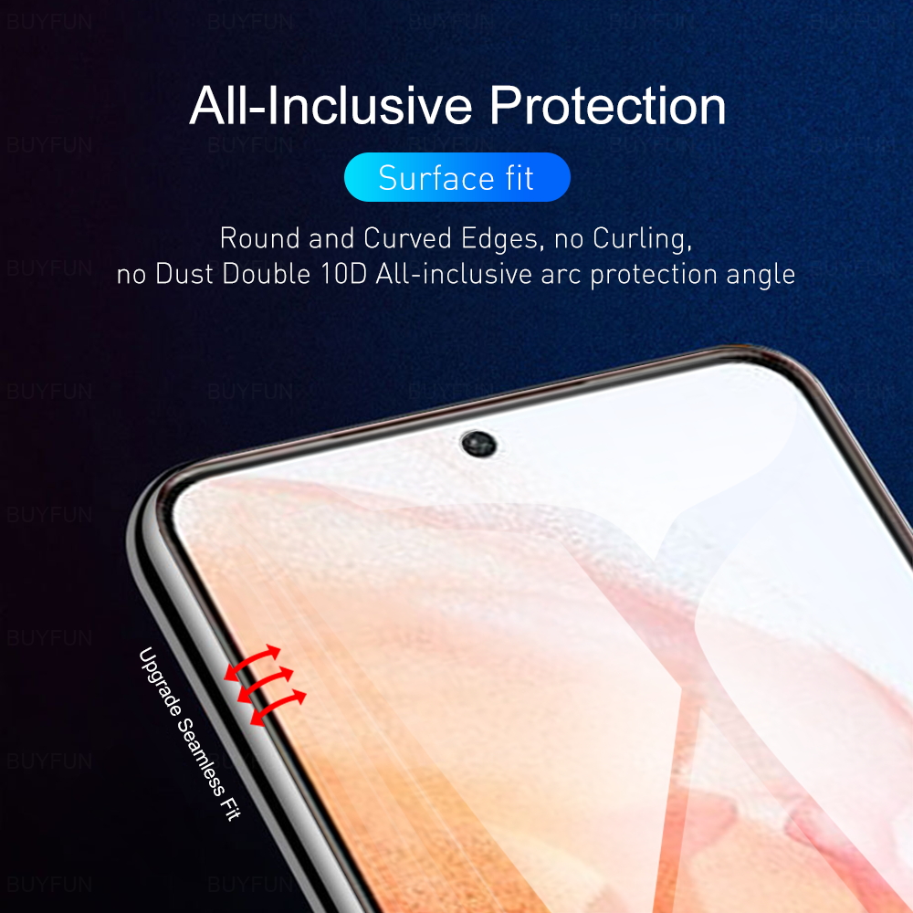 6IN1 Hydrogel Soft Film Full Coverage Protection For Samsung Galaxy S21 FE Plus Ultra 5G Screen Protector Safety Protective Film