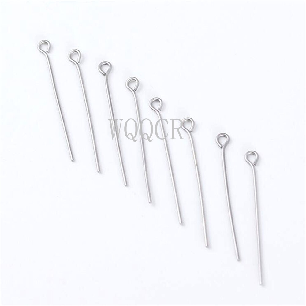 100 sztuk 925 srebro 13 rozmiar 14-70mm główka oka Pin igły koraliki materiały do tworzenia biżuterii akcesoria kolczyki ustalenia Diy