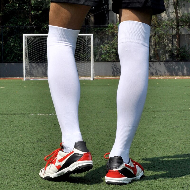 Calcetines largos de fútbol para adultos, medias deportivas con fondo de toalla gruesa, antideslizantes, para entrenamiento de sudor