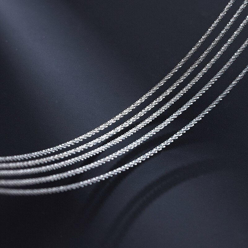 40Cm 45Cm 50Cm 55Cm 60Cm 70Cm 80Cm Vrouwelijke Ketting Voor Vrouwen Op Hals zilver 925 Ketting Kettingen Vrouwen Meisje Mode-sieraden Bling