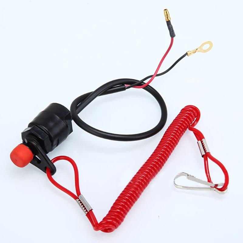 Emergency Stop Switch Button Kill Practical Lanyard Boat Cut Off Safety Tether Outboard Motor Accessories