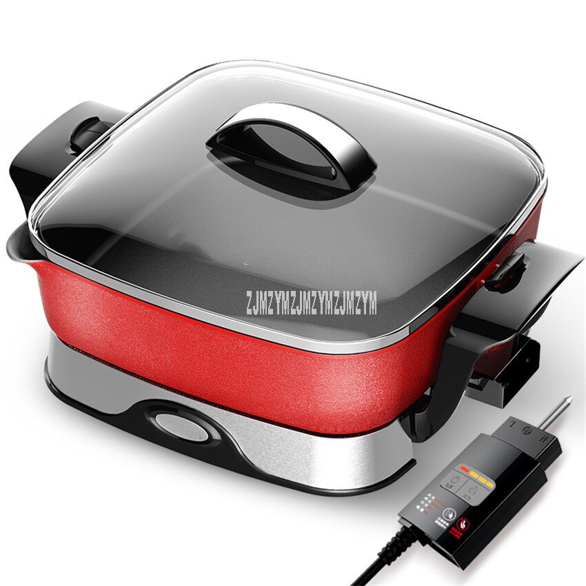 5.5L Electric Pot Multi Cooker Household Separatable Pot Body Korean Style Electric Roasting Stir-frying Cooking Pot Machine